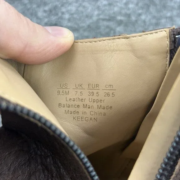 ✅Franco Sarto Boot Women's 9.5Keegan Brown Leather Double Side Zip Ankle Booties - Picture 2 of 10